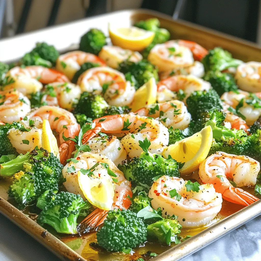 Sheet-Pan Lemon Garlic Shrimp with Broccoli Delight