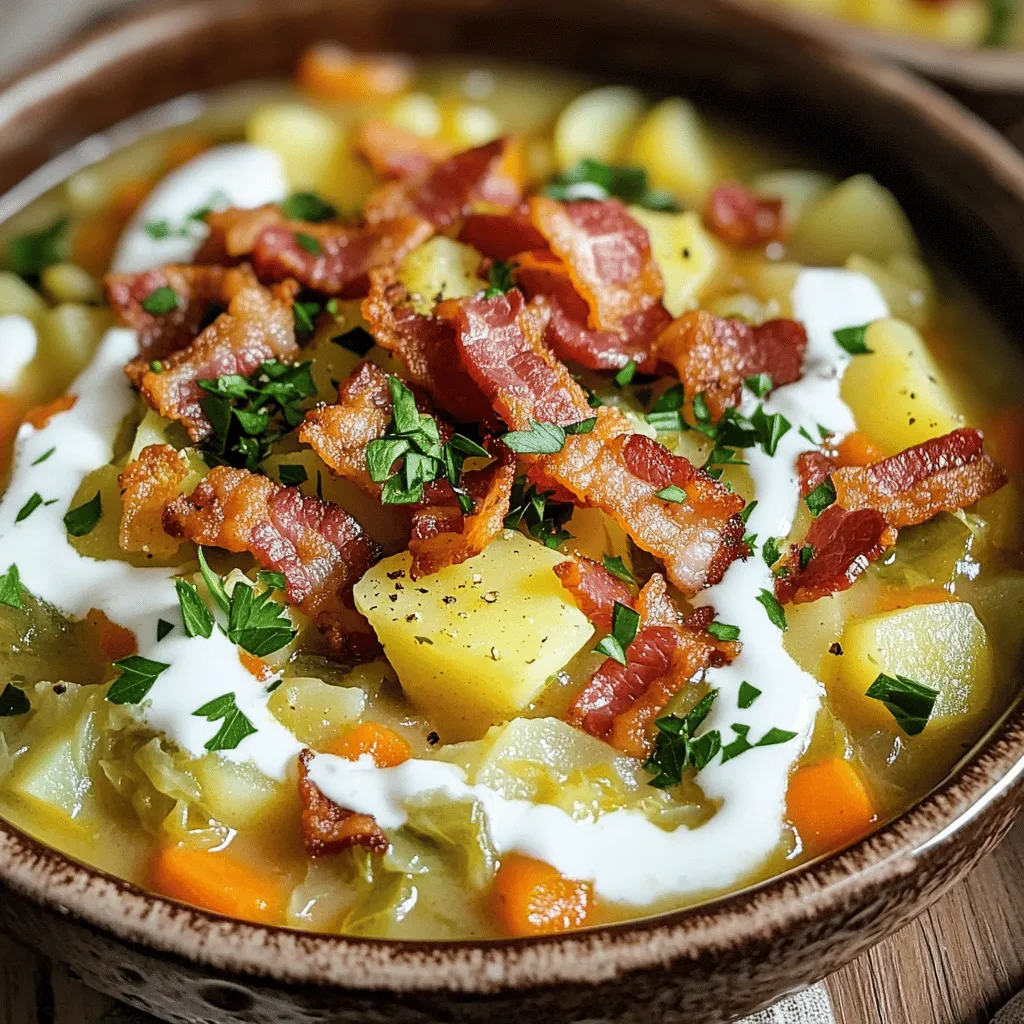 To make a hearty bowl of Irish bacon, cabbage, and potato soup, you need key ingredients. Each one brings flavor and texture, creating the perfect comfort food.