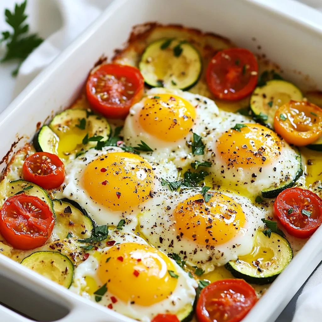 Mediterranean Baked Feta Eggs Savory Breakfast Treat