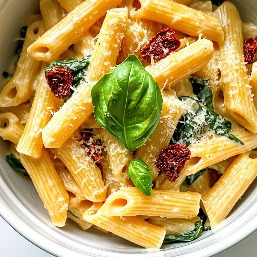 Creamy One Pot Sun Dried Tomato Pasta Delight