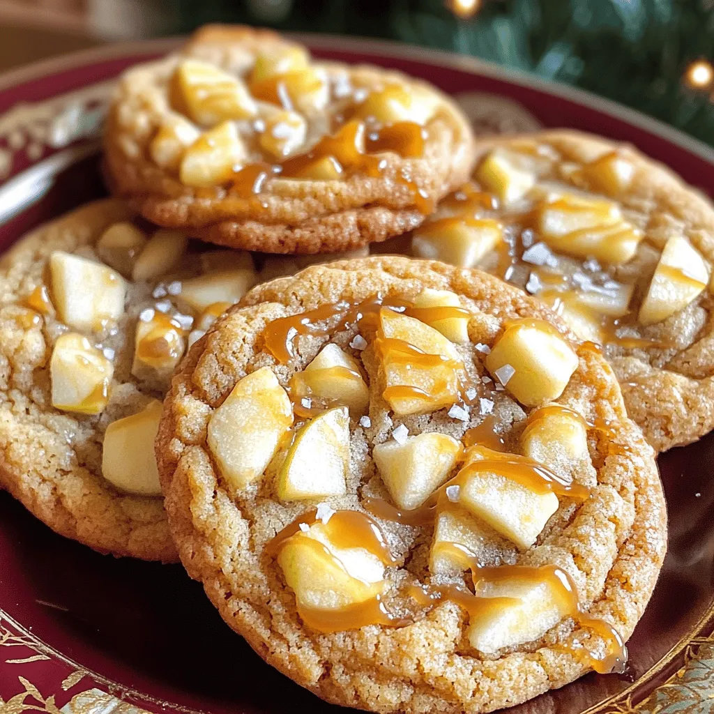 Crumbl Copycat Caramel Apple Cookies Simple Delight