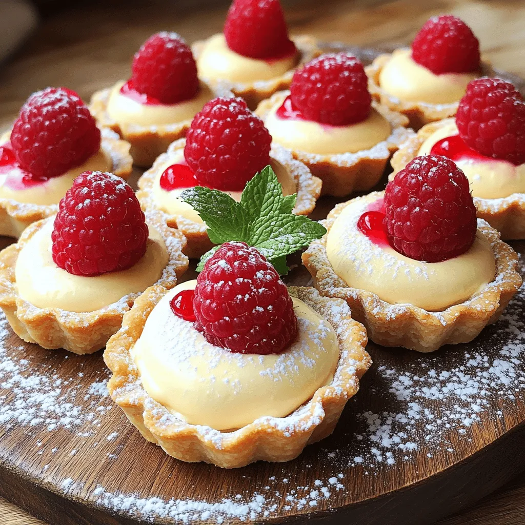 Vanilla cream tarts with fresh raspberries are a sweet delight. This dessert combines a crisp tart shell with rich vanilla cream. The bright raspberries add a fresh touch. Together, they create a perfect balance of flavors.