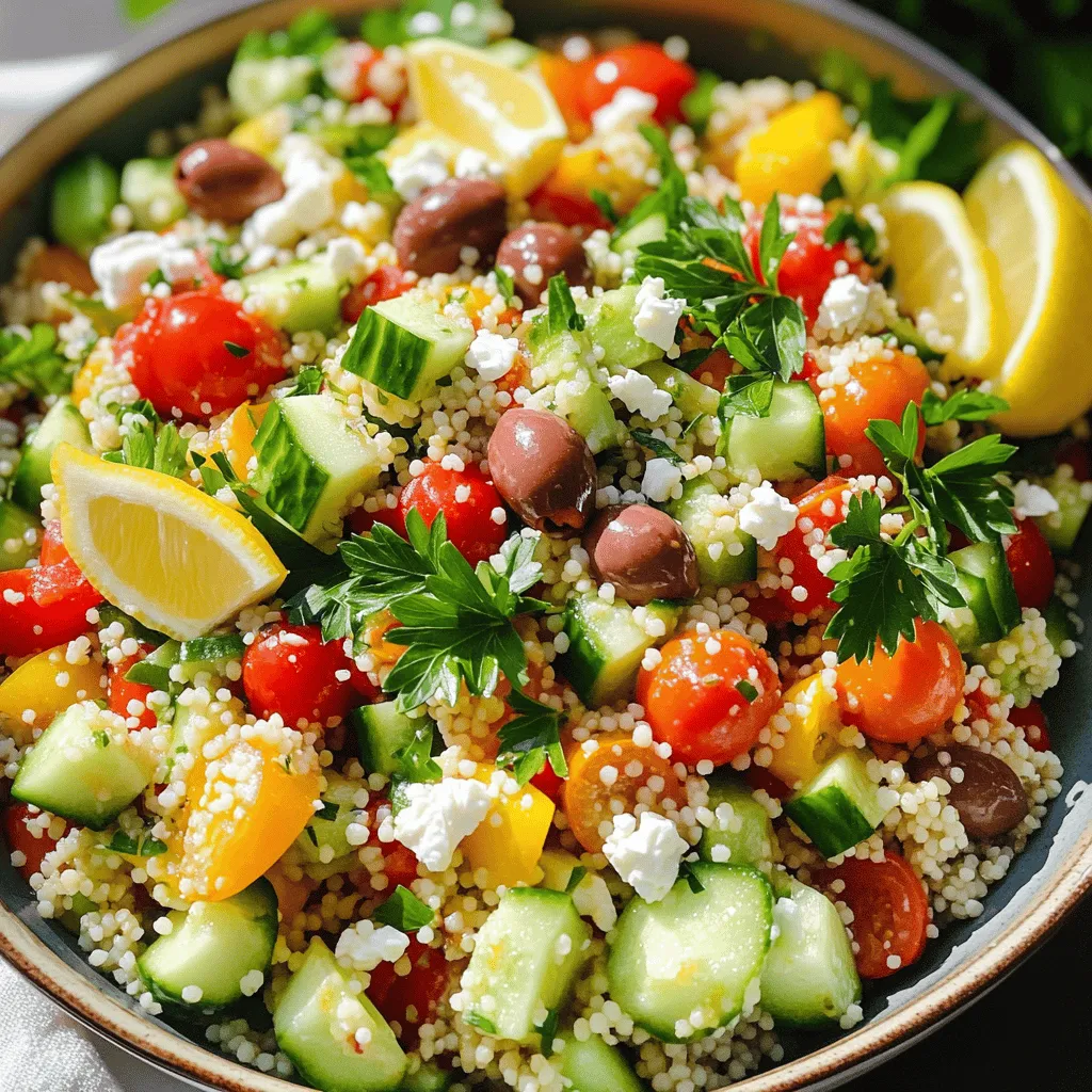 Mediterranean Couscous Salad Fresh and Flavorful Bite