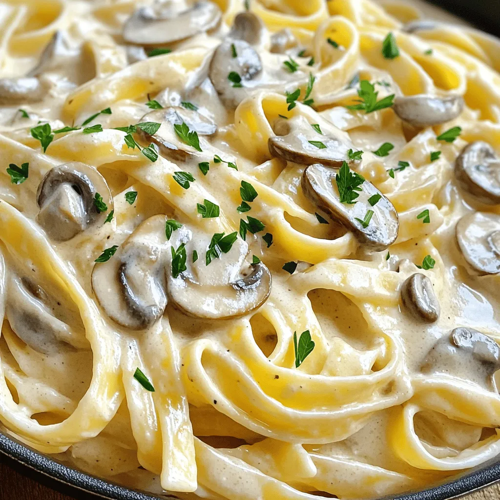 Creamy Bacon Mushroom Pasta Delightful Dinner Recipe