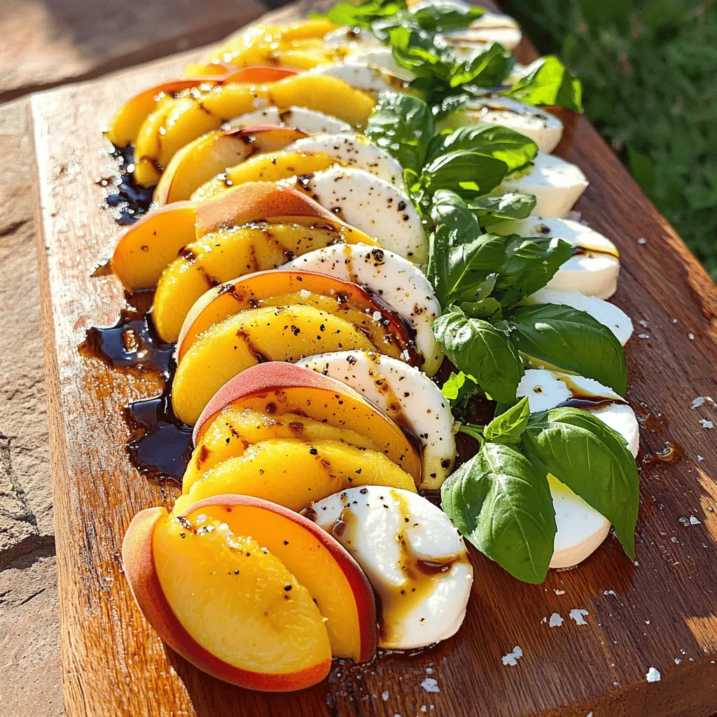 Peach Caprese Salad Fresh and Flavorful Delight