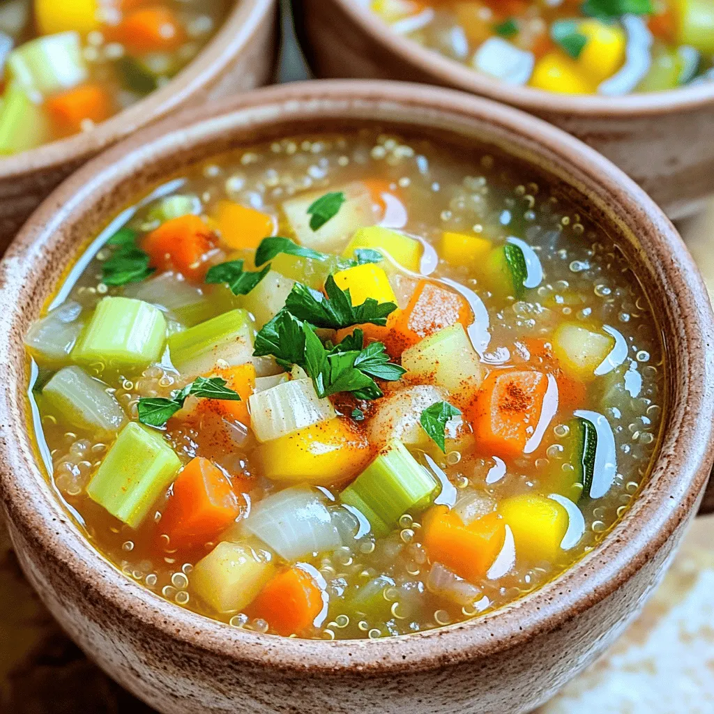 Vegetable Soup with Quinoa Healthy and Hearty Recipe