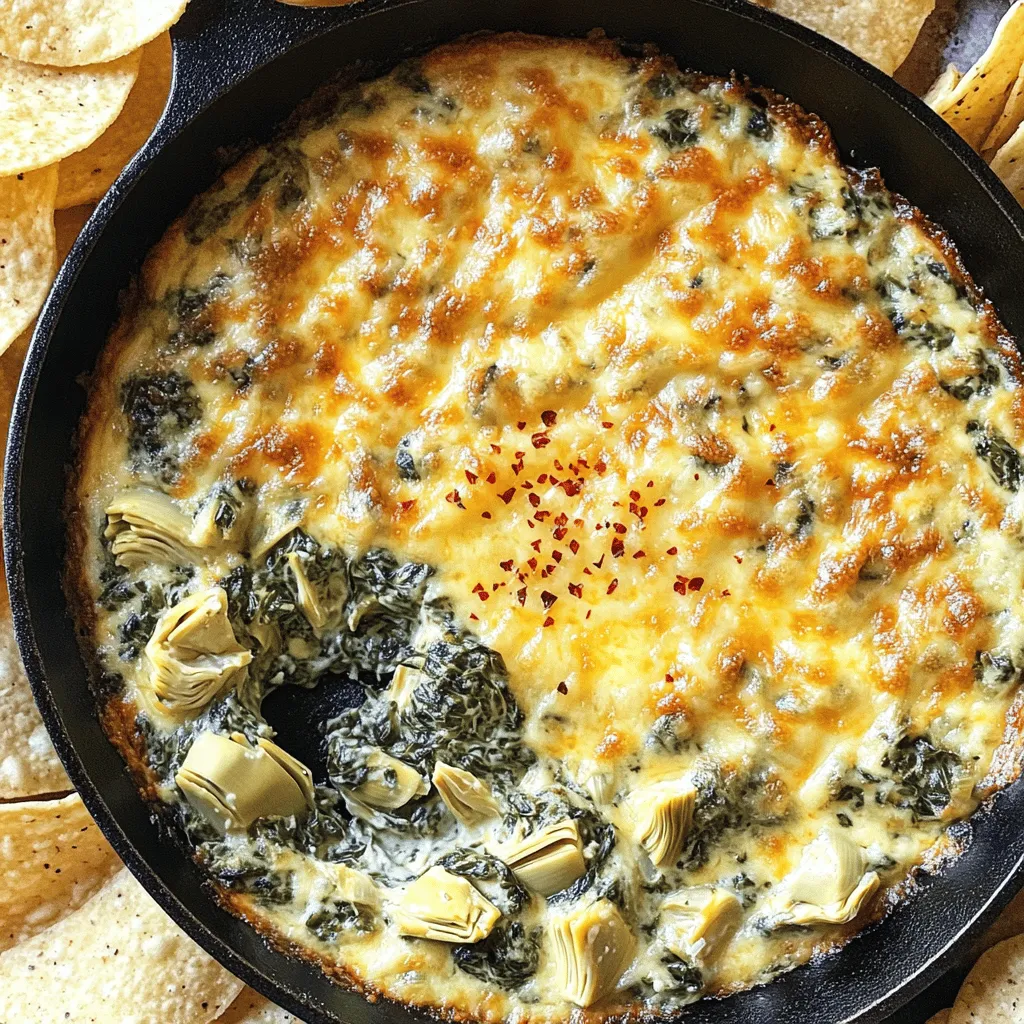 Skillet Spinach Artichoke Dip Flavorful and Simple Recipe