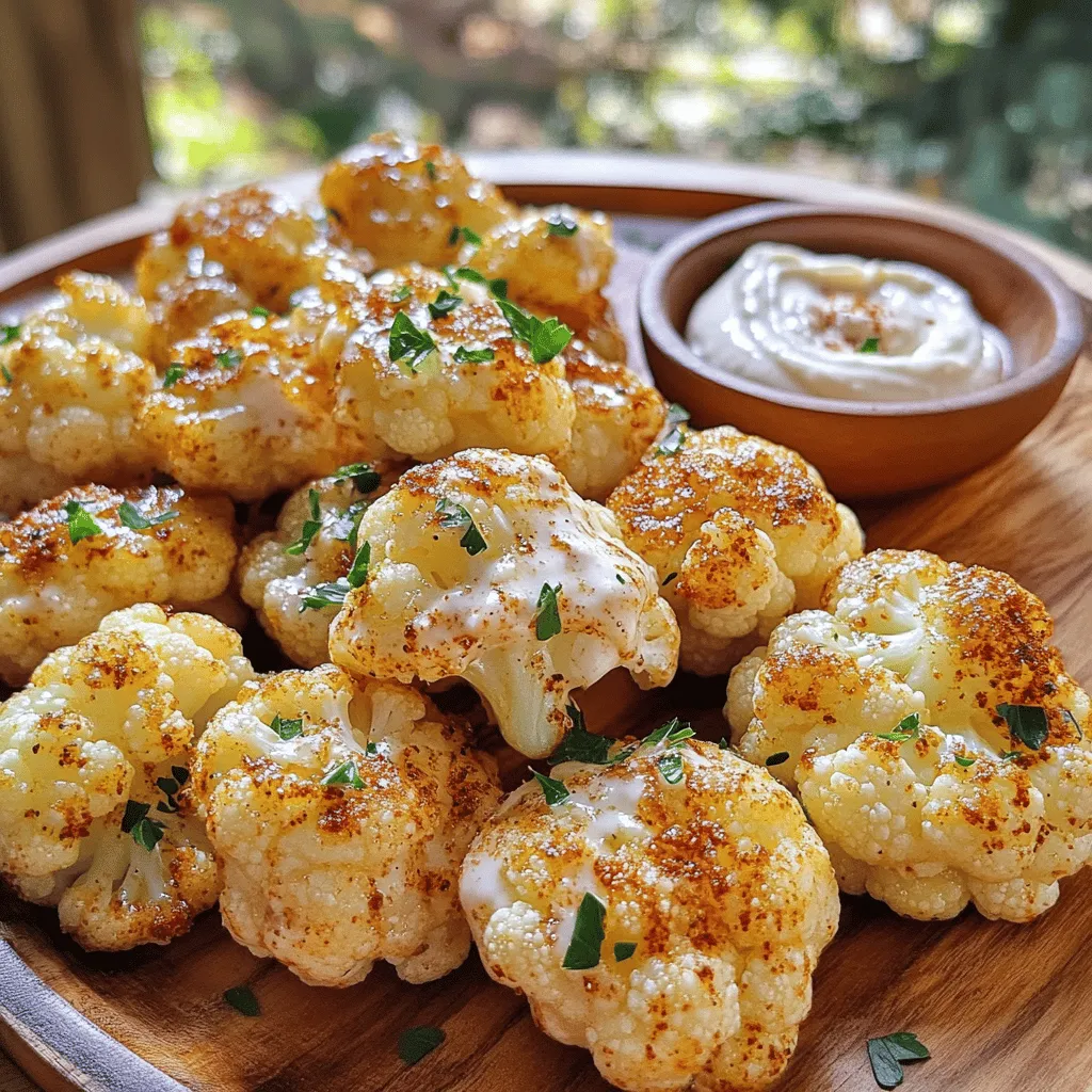 Garlic-Tossed Cauliflower Bites Simple Snack Recipe