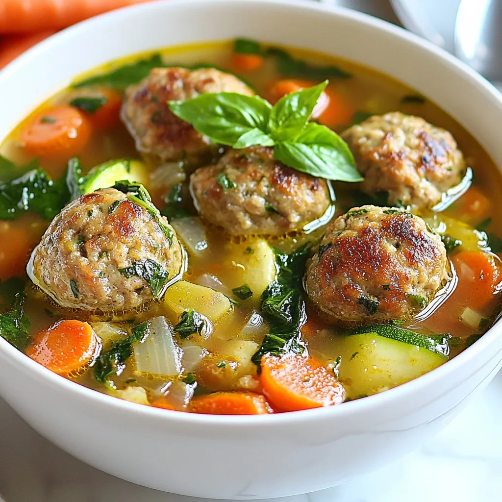 Italian Meatball Soup Hearty and Flavorful Delight