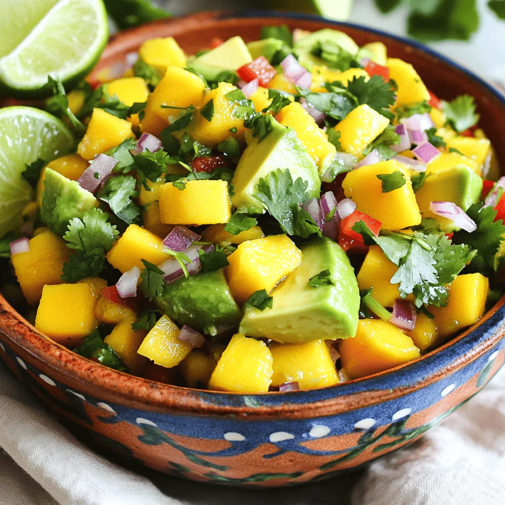 Mango Salsa with Avocado Fresh and Flavorful Delight