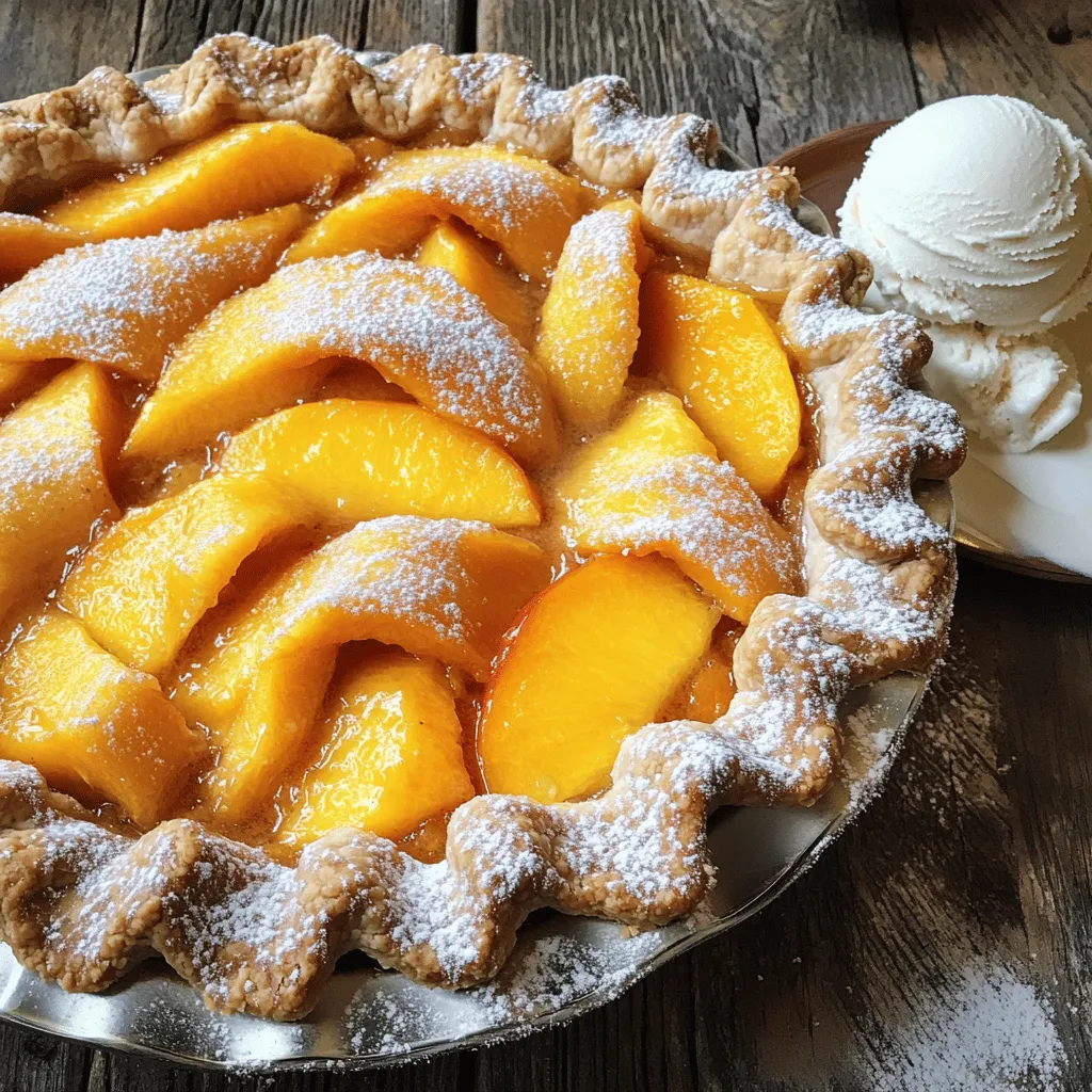Peach Crinkle Pie Deliciously Easy Summer Dessert