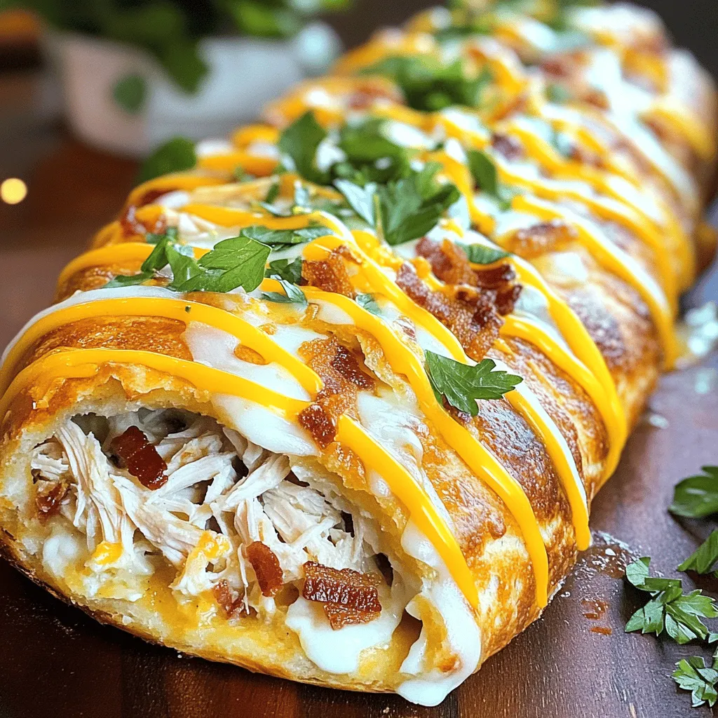 Savory Chicken Bacon Ranch Stromboli Recipe to Savor