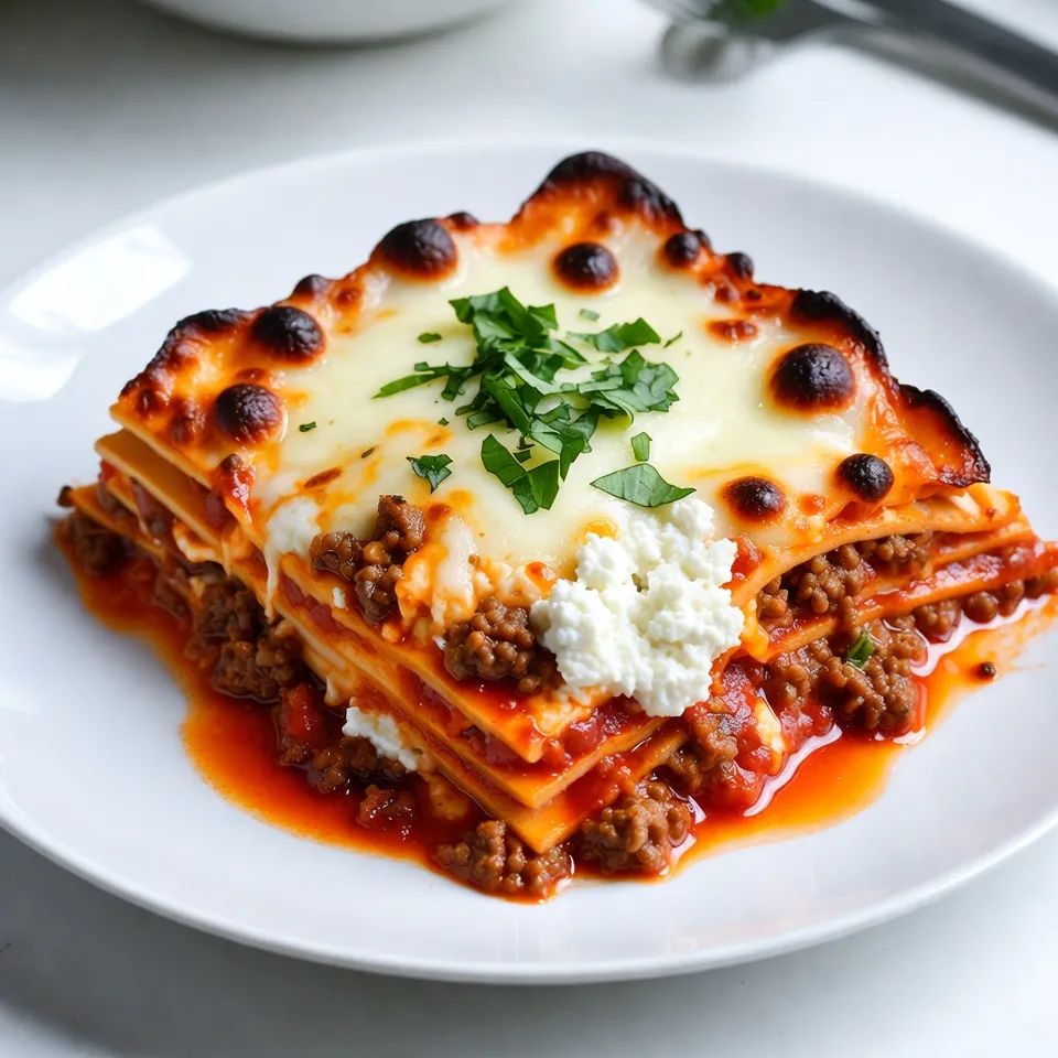 Traditional Italian Lasagna Comfort Food Recipe