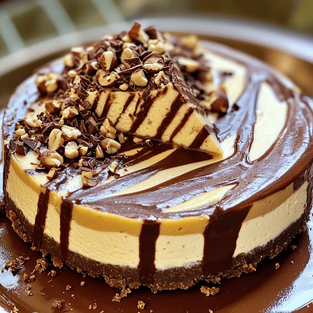 To make a delicious Mocha Hazelnut Cheesecake, gather these key ingredients: