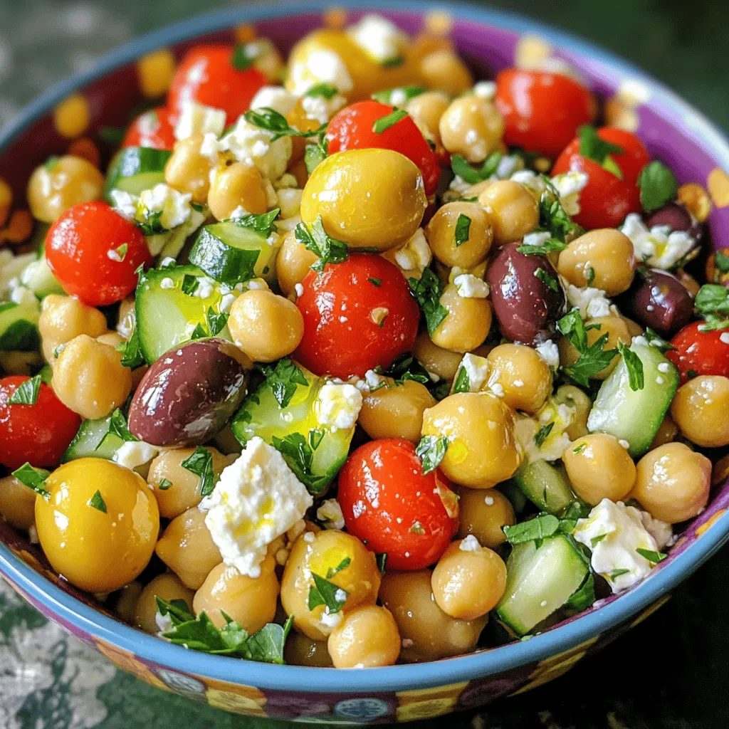Mediterranean Chickpea Salad Fresh and Flavorful Dish