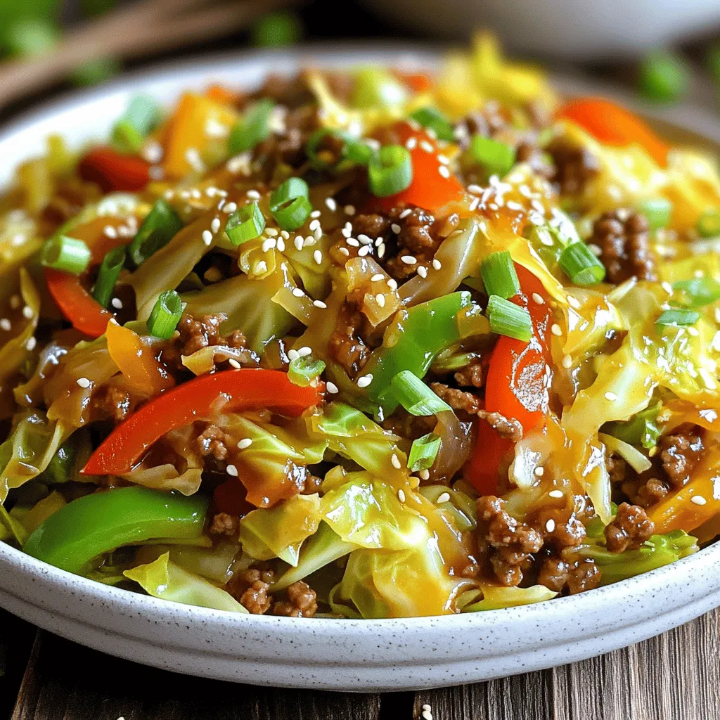 Low-Carb Cabbage and Beef Stir Fry Flavorful Meal