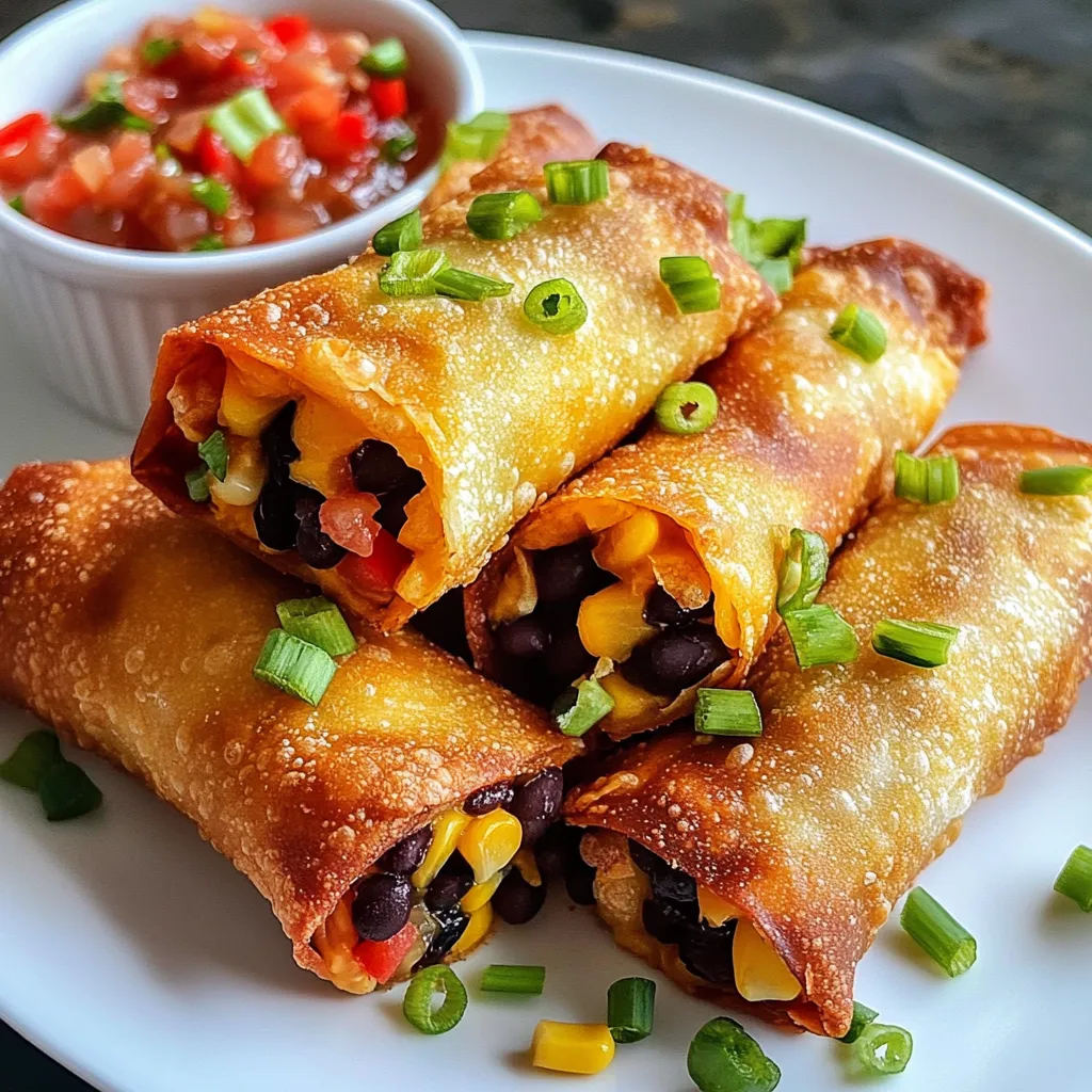 Savory Southwest Egg Rolls Quick and Easy Recipe
