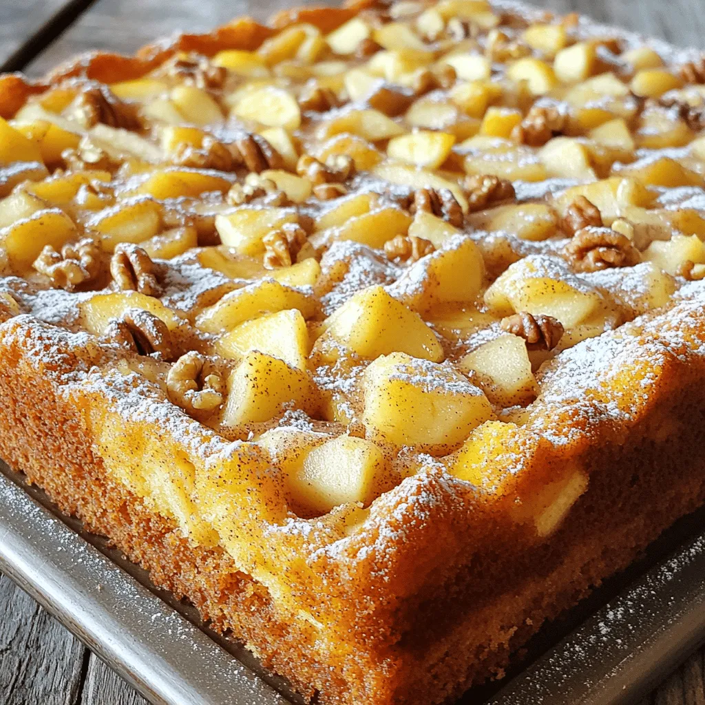 Irresistible Apple Cinnamon Sheet Cake Easy Recipe