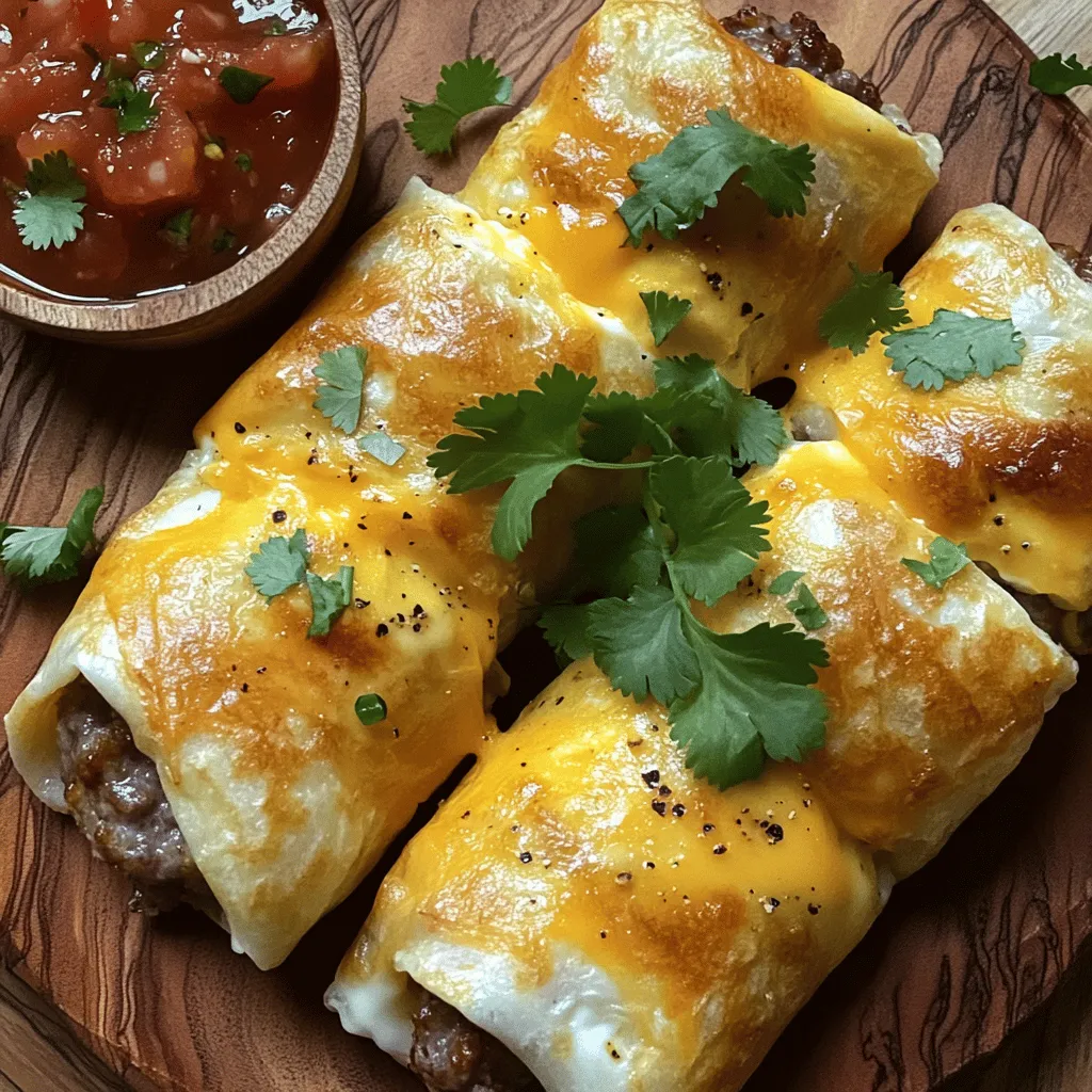 Satisfying Sausage, Egg, and Cheese Breakfast Roll-Ups