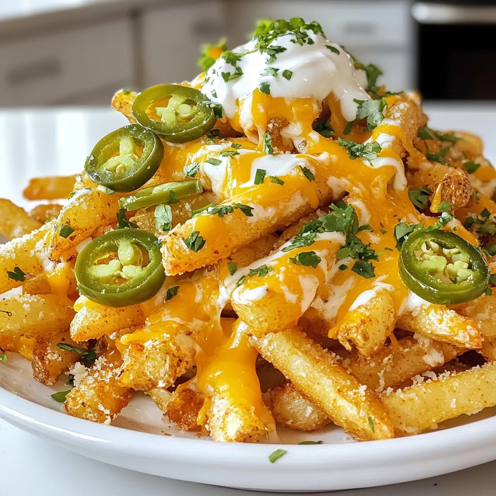 Dirty Fries with Cheese and Jalapeños Tasty Recipe