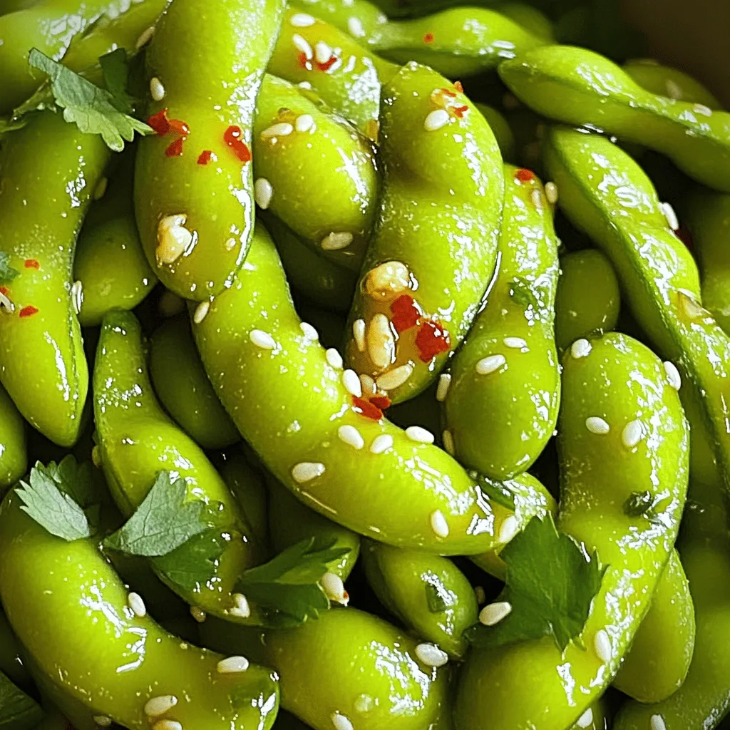Spicy Garlic Edamame Flavorful and Easy Appetizer