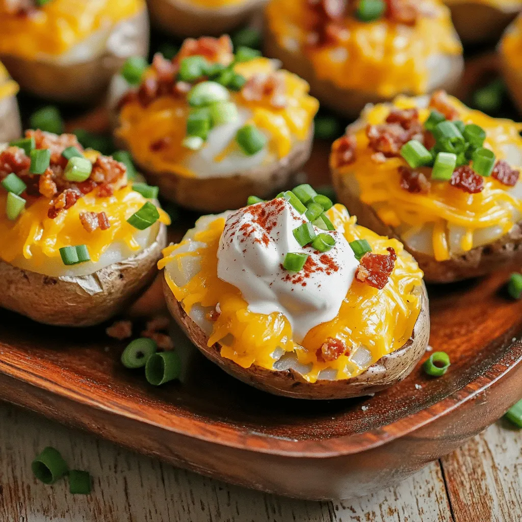 Mini loaded baked potatoes are small, tasty treats. They come from baby potatoes, which are smaller than regular ones. I love using them for snacks or appetizers. You can fill them with many flavors. This recipe is simple, and you can make it your own.