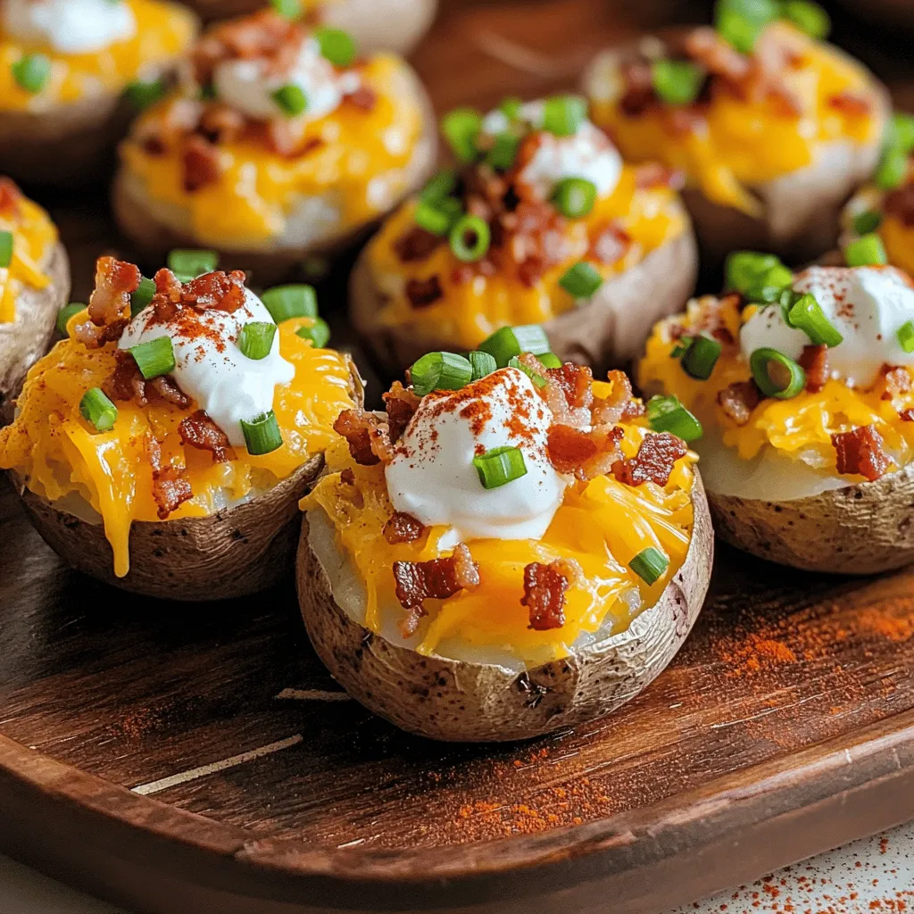 Mini Loaded Baked Potatoes Savory Party Appetizers