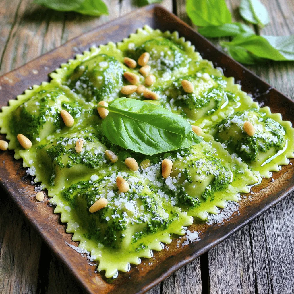 Spinach Pesto Ravioli Flavorful and Satisfying Meal