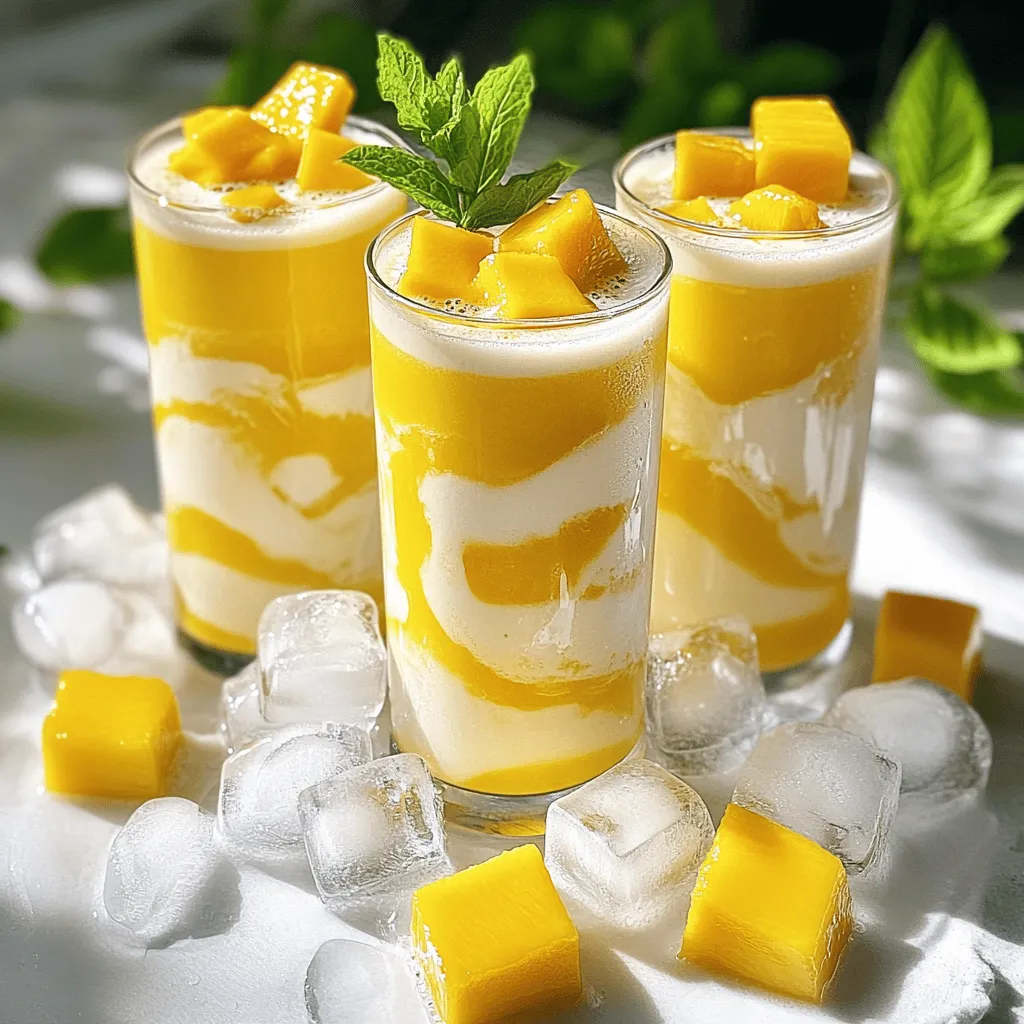 Korean Mango Milk Delightful and Creamy Treat