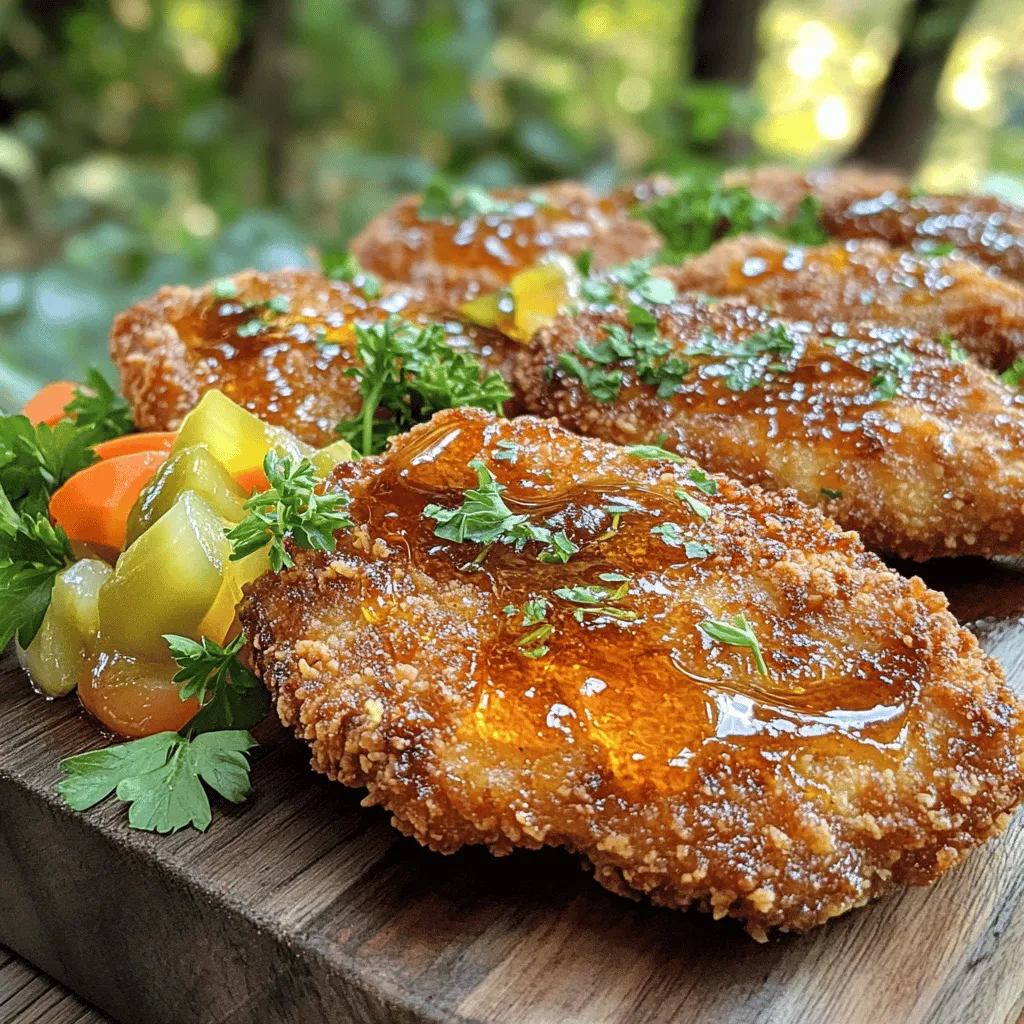 Hot Honey Chicken Cutlets Crispy and Delicious Meal
