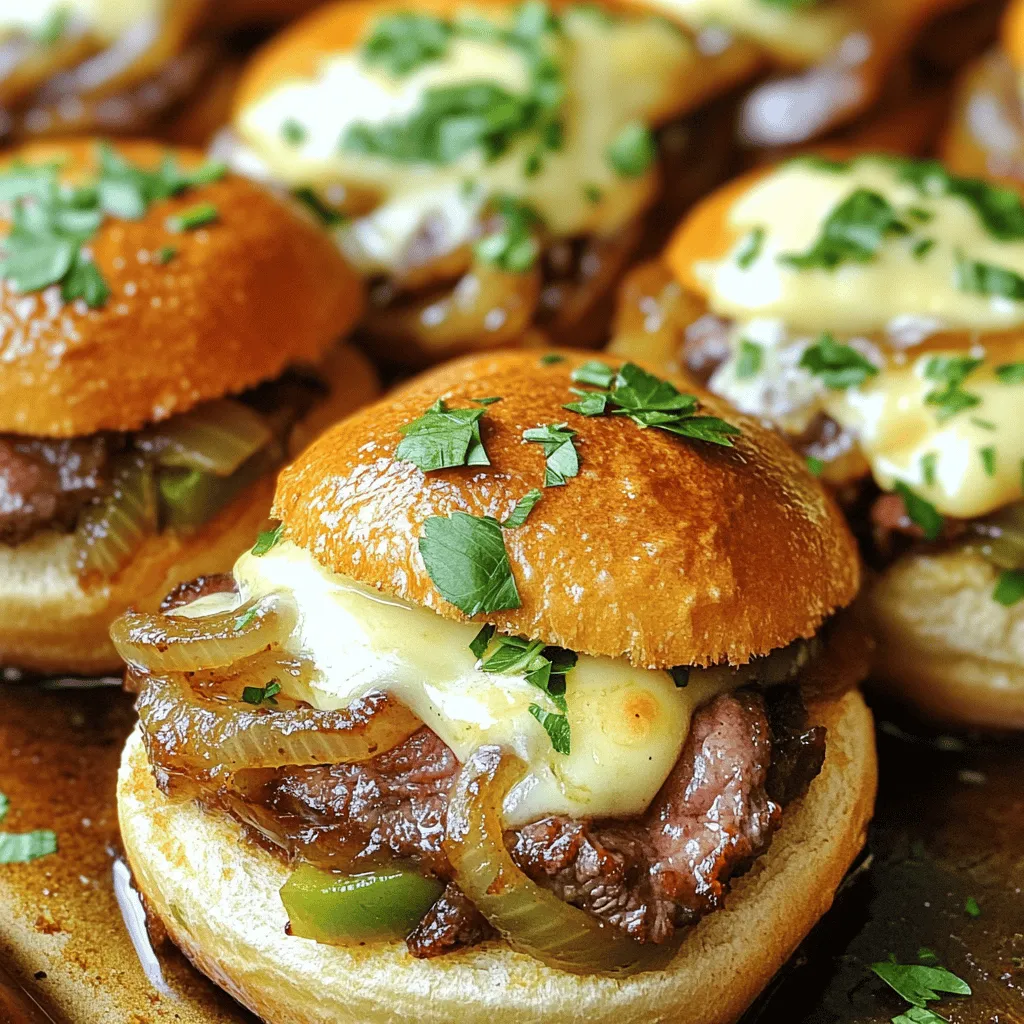 Philly Cheesesteak Sliders Delicious and Hearty Treat