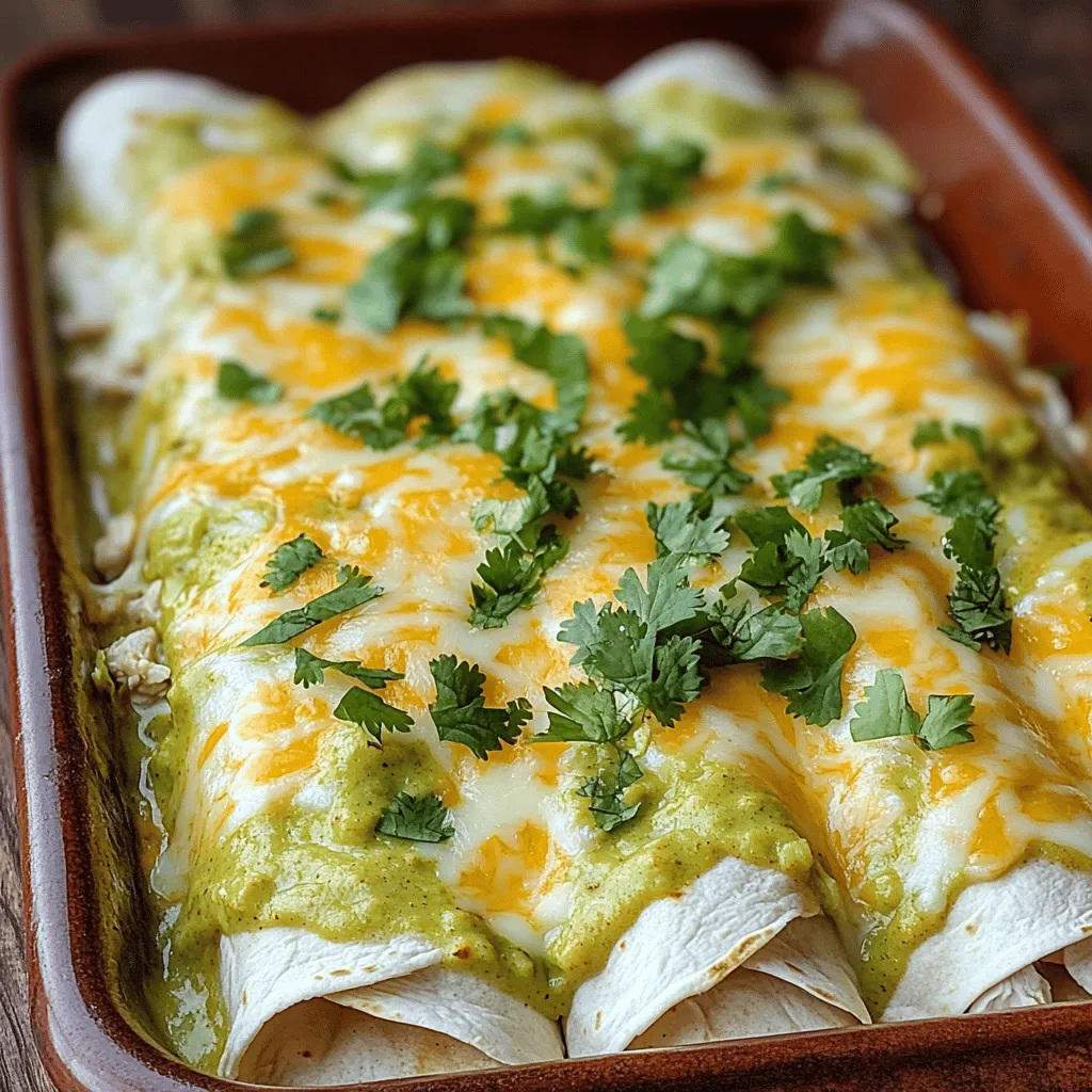 Creamy White Chicken Enchiladas Flavorful Dinner Delight