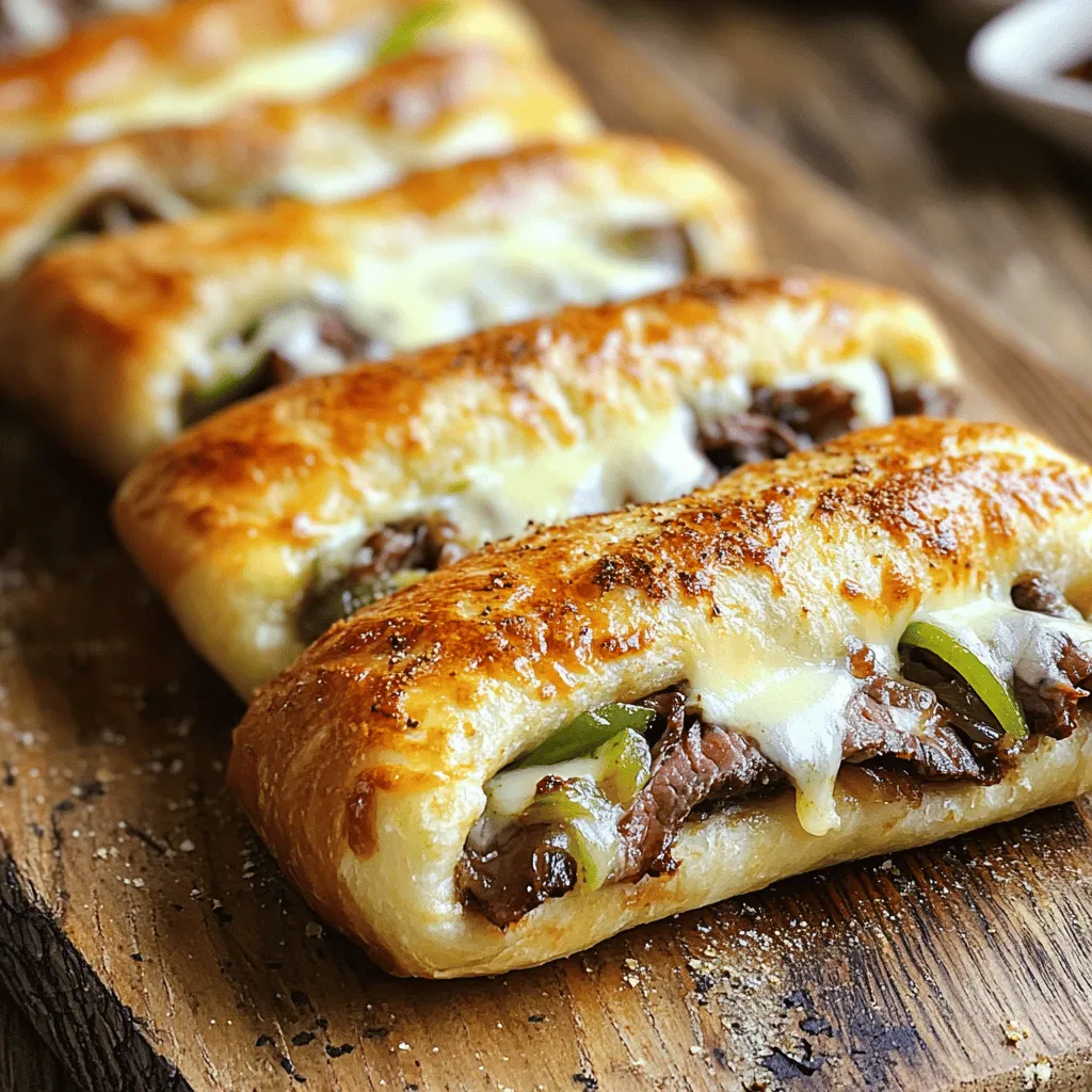 Philly Cheesesteak Stuffed Cheesy Breadsticks are a fun twist on a classic. They combine all the great tastes of a Philly cheesesteak with the joy of cheesy breadsticks. This dish is unique because it wraps savory steak, cheese, and veggies in warm, soft bread. You get a crispy outer layer and a gooey, flavorful filling.