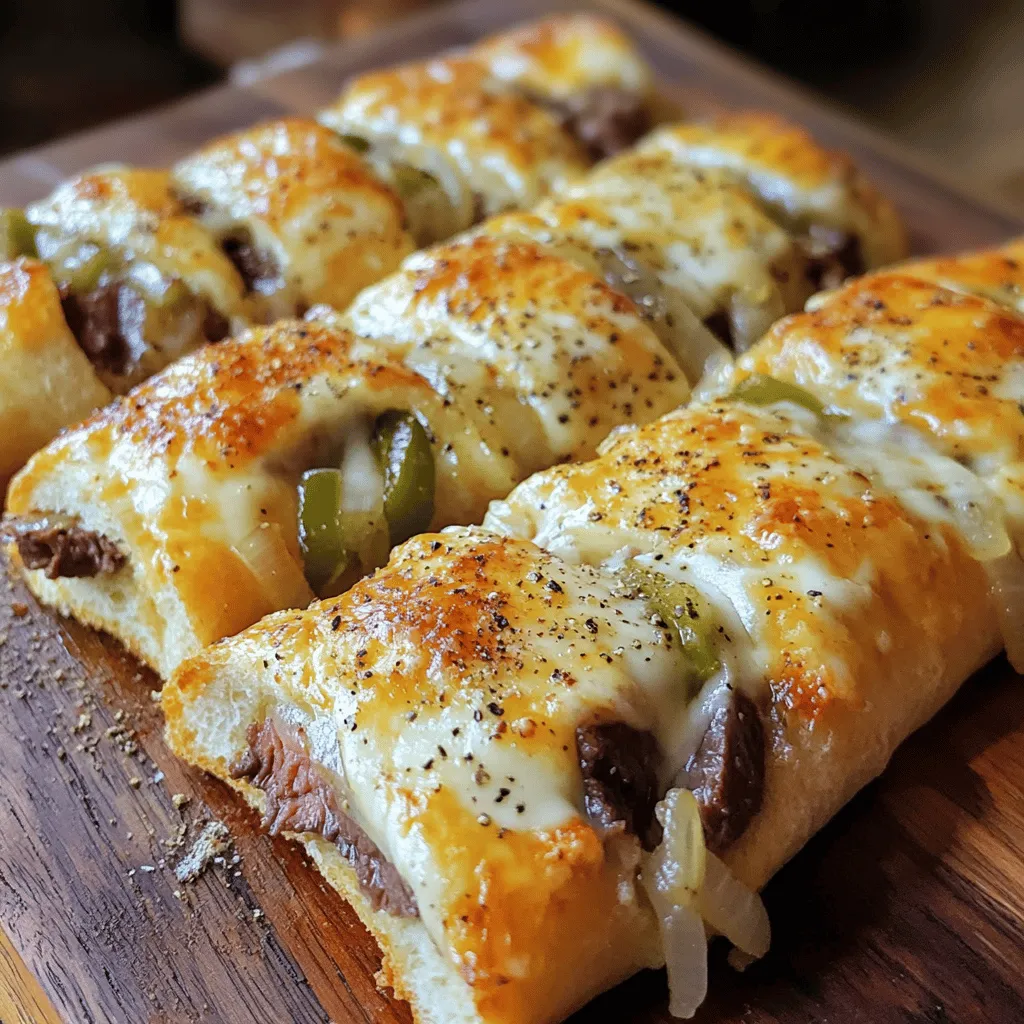 Philly Cheesesteak Stuffed Cheesy Breadsticks Delight