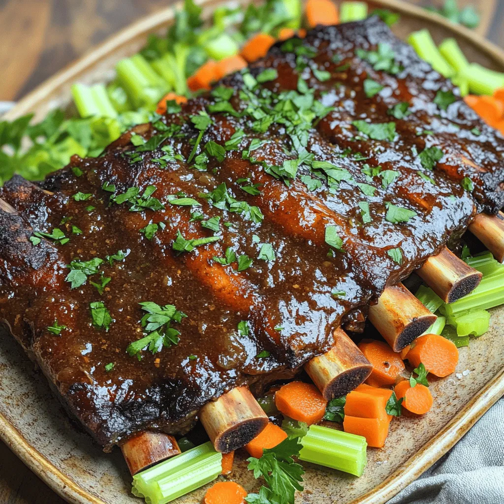 Savory Cabernet Braised Beef Ribs Tender and Flavorful