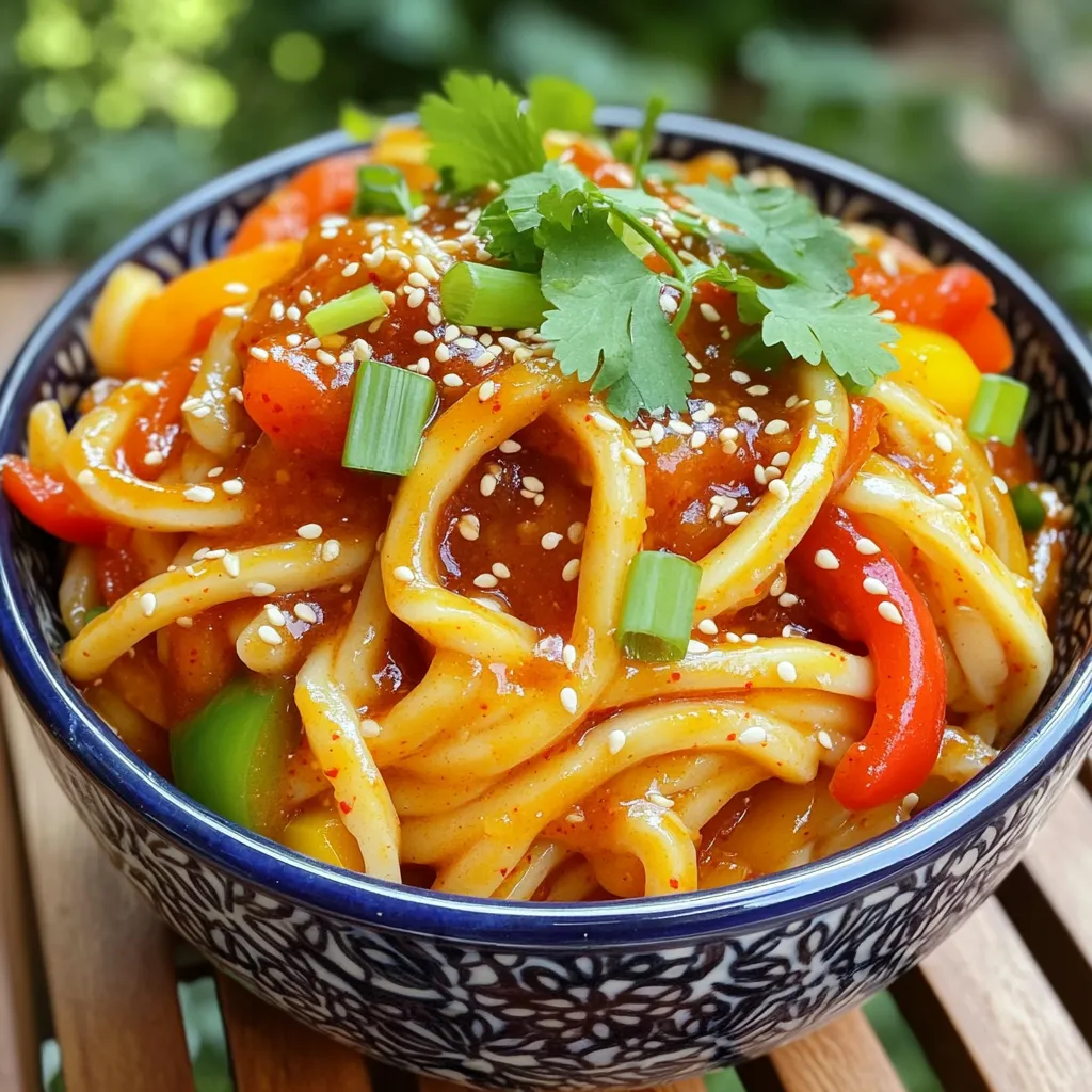 Minute Spicy Gochujang Udon Noodles Easy Meal Idea