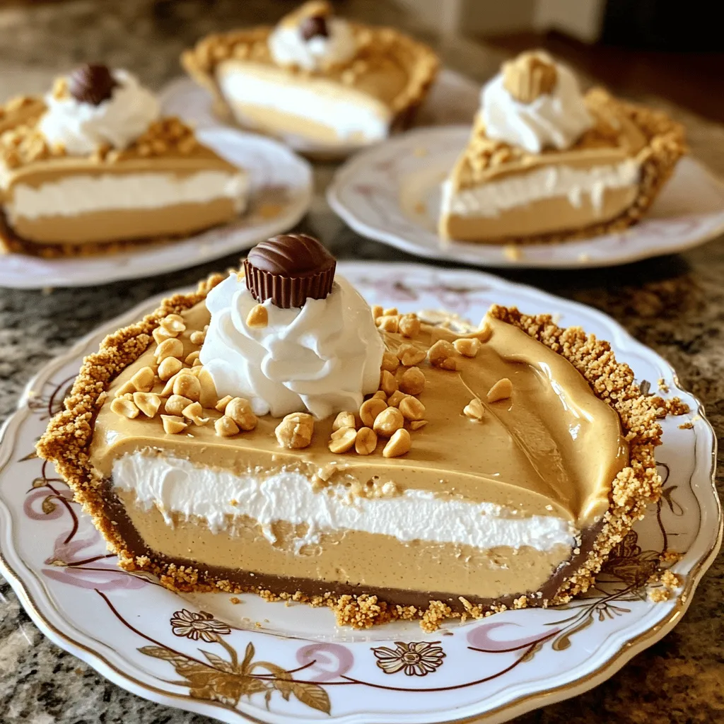 No Bake Peanut Butter Pie Easy and Creamy Recipe