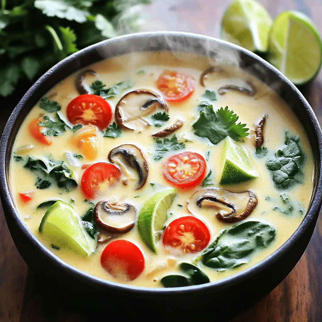 Thai Coconut Soup Flavorful and Easy Home Recipe
