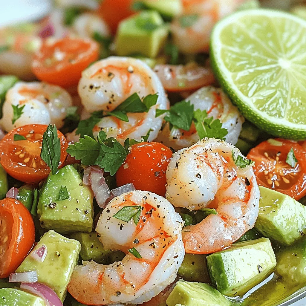 Healthy Avocado Shrimp Salad Refreshing and Simple Meal