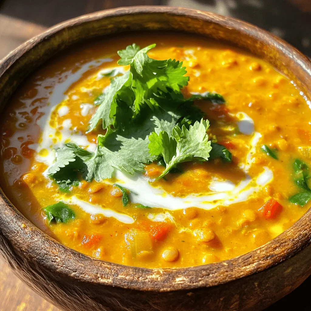 Coconut Curry Lentil Soup Flavorful and Nutritious Meal