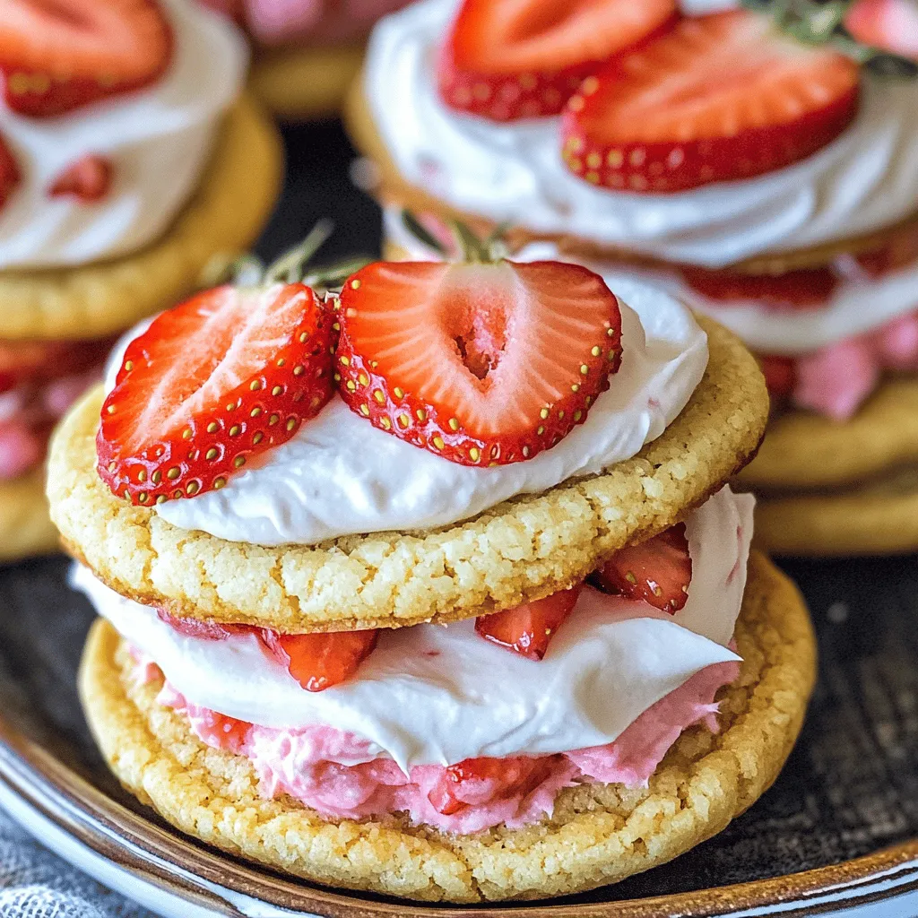 Delicious Strawberry Cake Sandwich Cookies Recipe