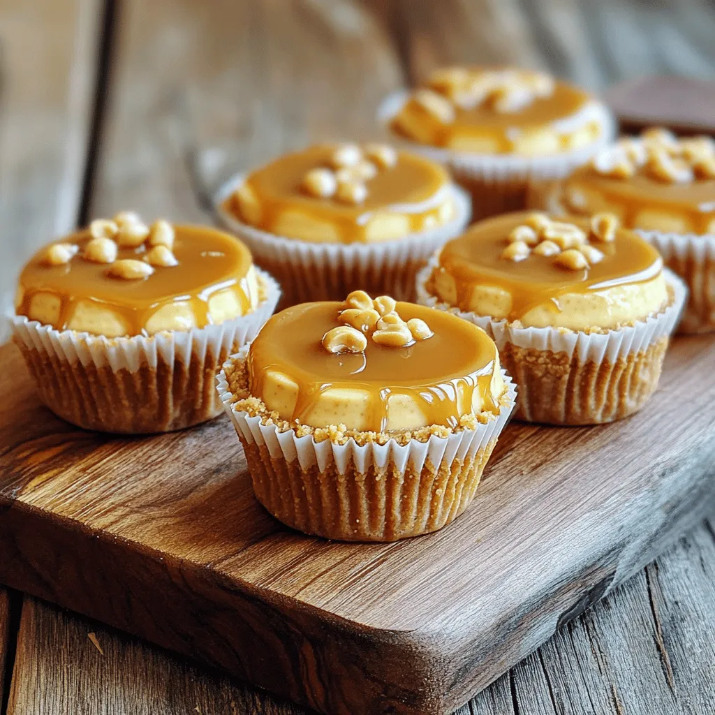 Peanut Butter Caramel Mini Cheesecakes Delightful Treat