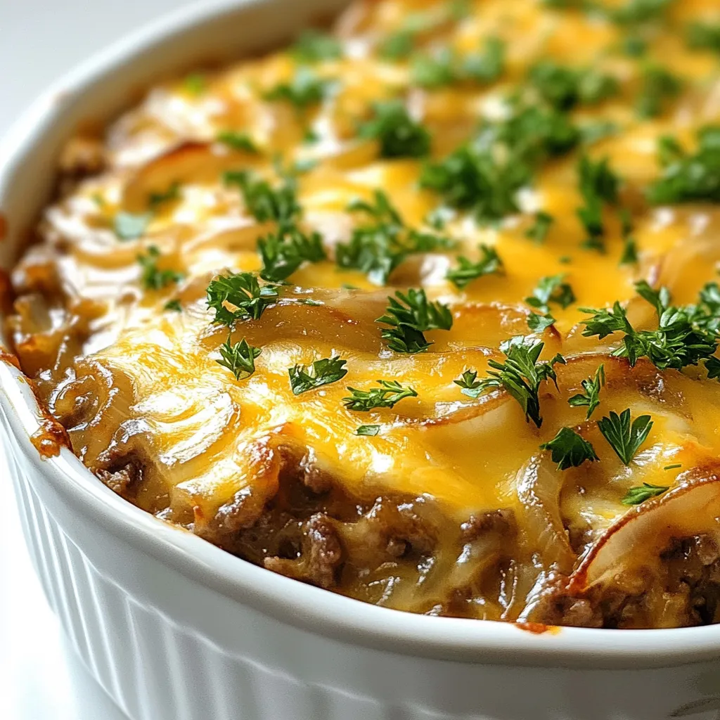 French Onion Beef and Rice Casserole Flavor Boost