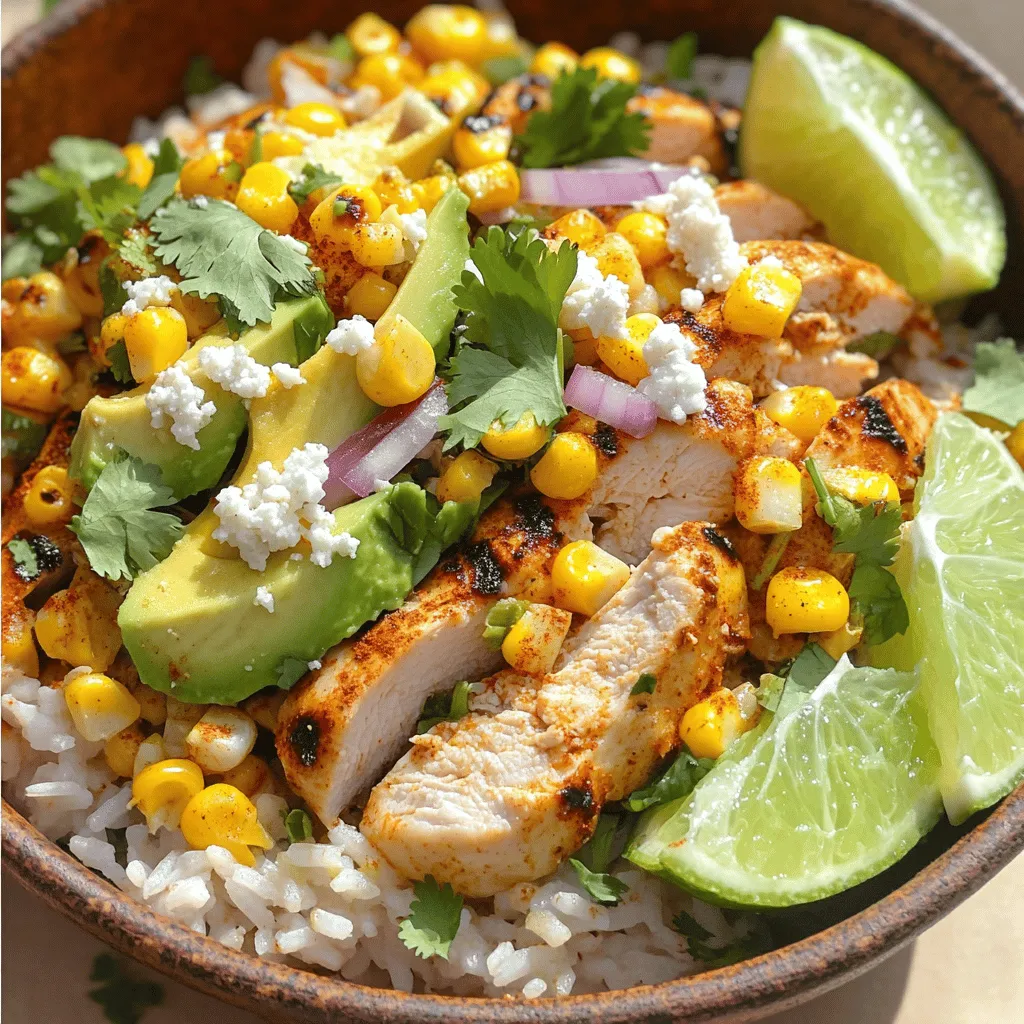 Savory Street Corn Chicken Rice Bowl Recipe Delight