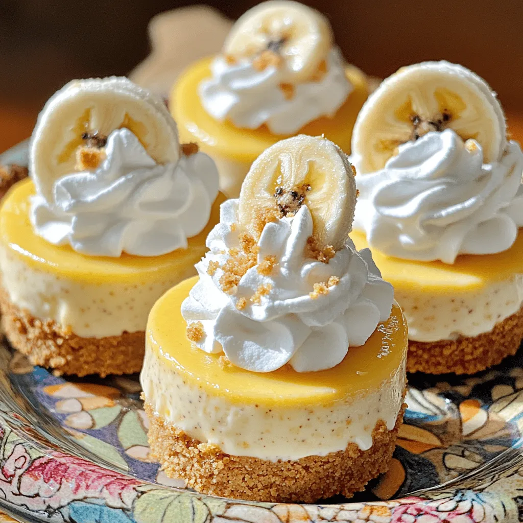 BEST RECIPE For Irresistible Mini Banana Pudding Cheesecakes Delight