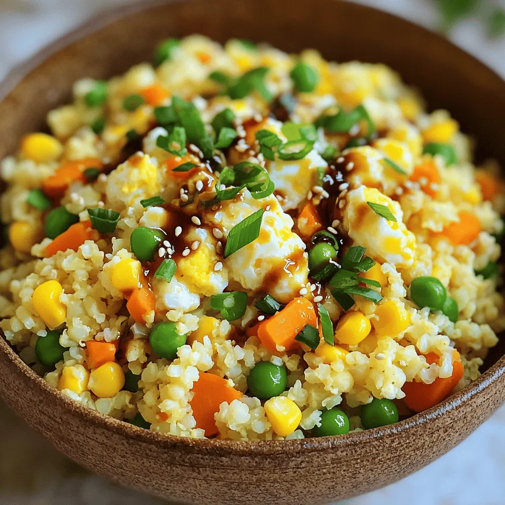 Cauliflower Fried Rice Flavorful and Healthy Meal Option