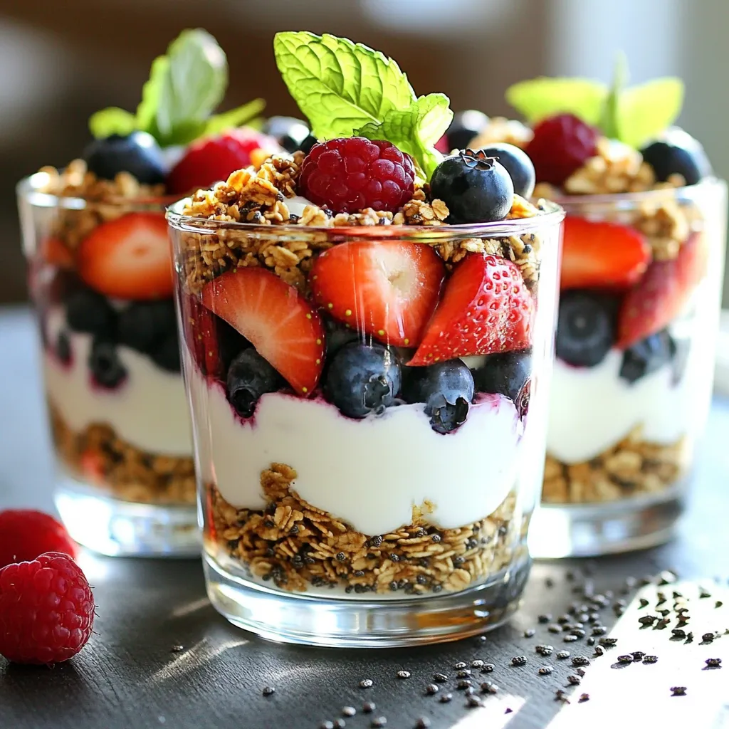 Minute High-Protein Greek Yogurt Parfaits Delight