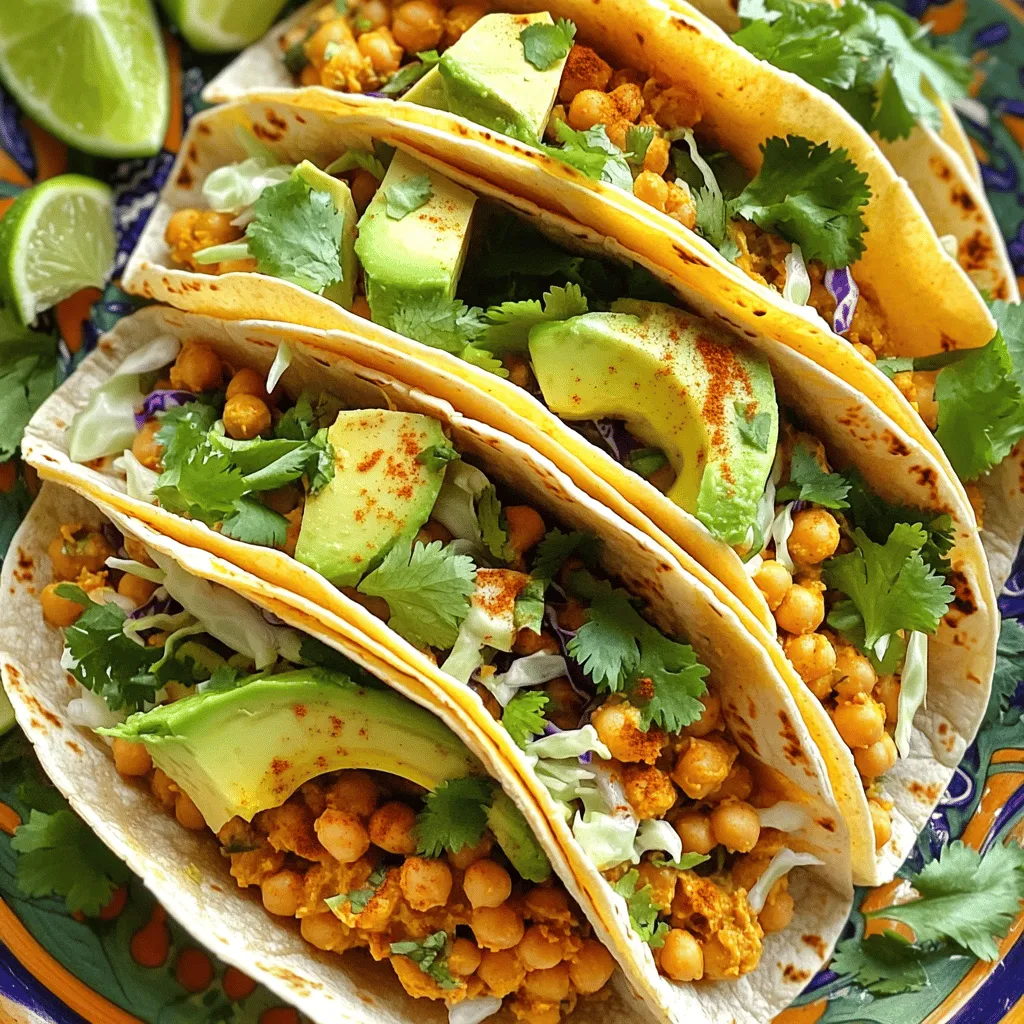Spicy Chickpea Tacos Flavorful and Easy Recipe