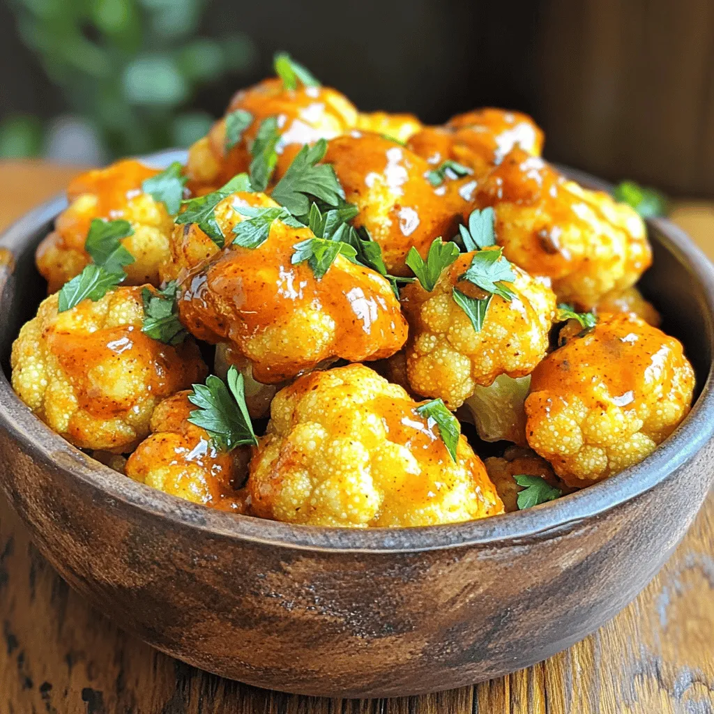 Air Fryer Buffalo Cauliflower Bites Crispy and Flavorful