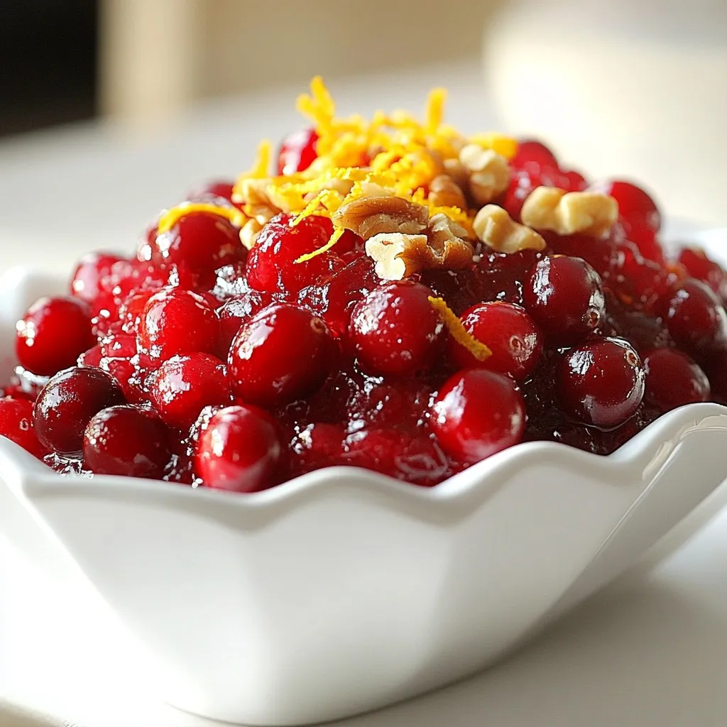 Fresh Cranberry Sauce Flavorful Holiday Relish Recipe